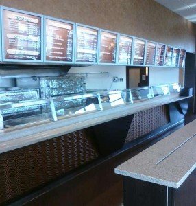Countertops for Enzos Pizza Franklin IN by Indianapolis casework experts Rabb & Howe Cabinet Top Co. 2571 Winthrop Ave, Indianapolis, IN 46205